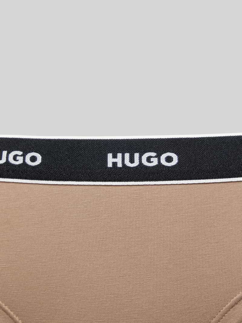 HUGO Slip met elastische band met label in een set van 3 stuks
