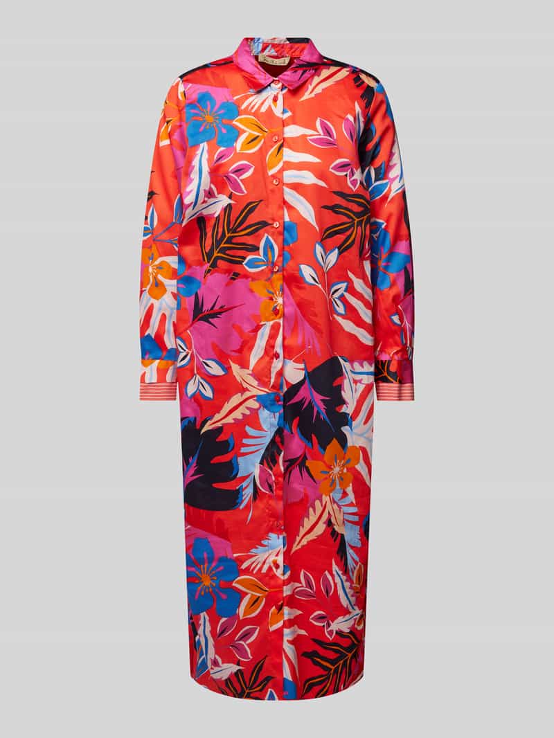 Smith and Soul Midi-jurk met doorknoopsluiting