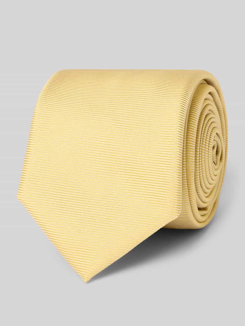 Zijdemix stropdas met jacquard geweven structuur