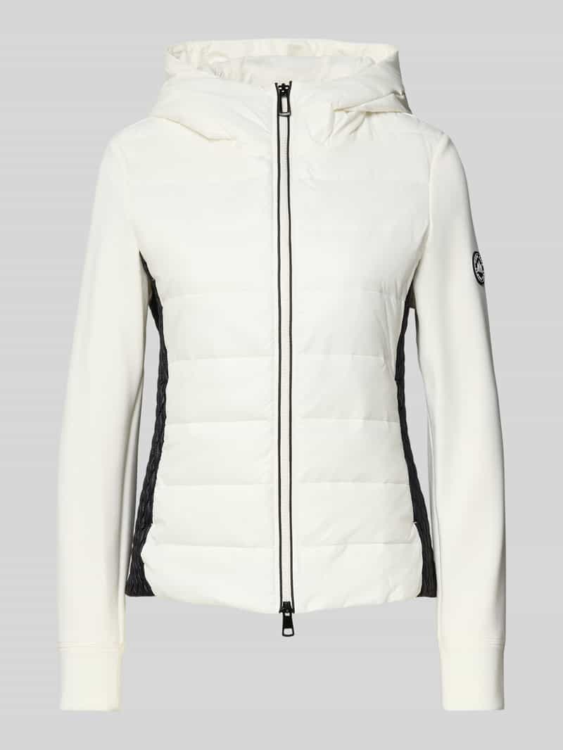Marc Cain Slim fit gewatteerd jack met capuchon