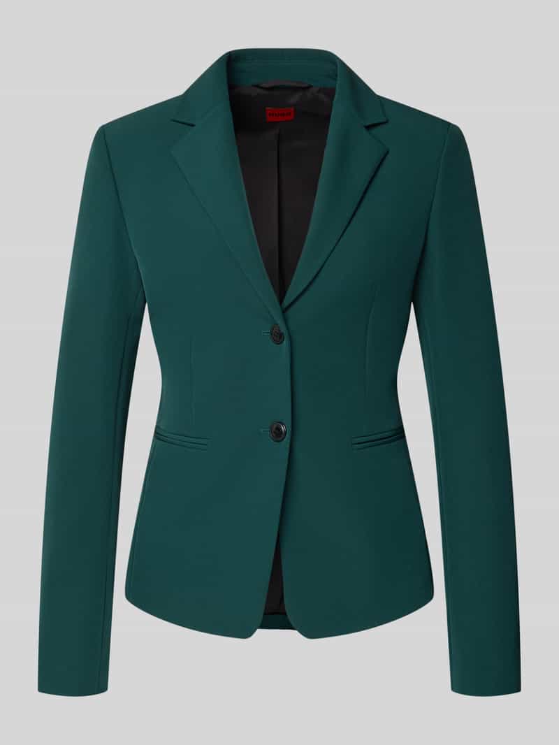 HUGO Slim fit korte blazer met 2-knoopssluiting model 'AGONIA'