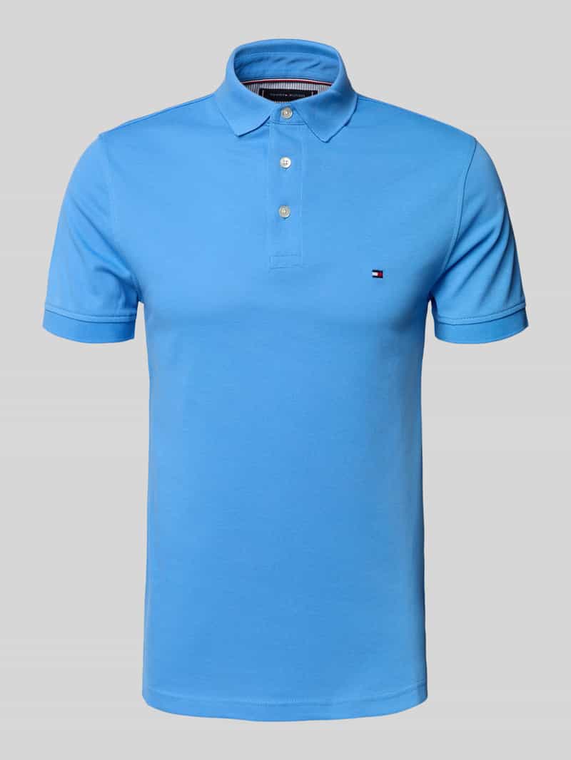 Tommy Hilfiger Slim fit poloshirt van een mix van katoen en elastaan
