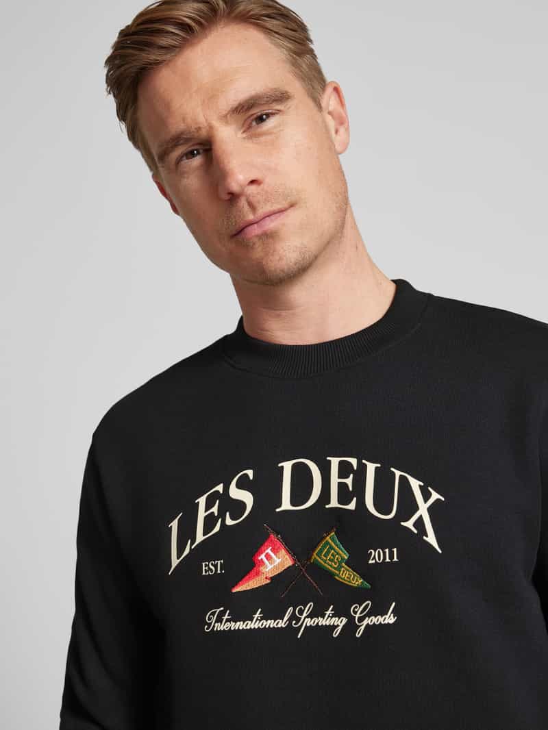 Les Deux Sweatshirt met labelstitching model 'Ivy'