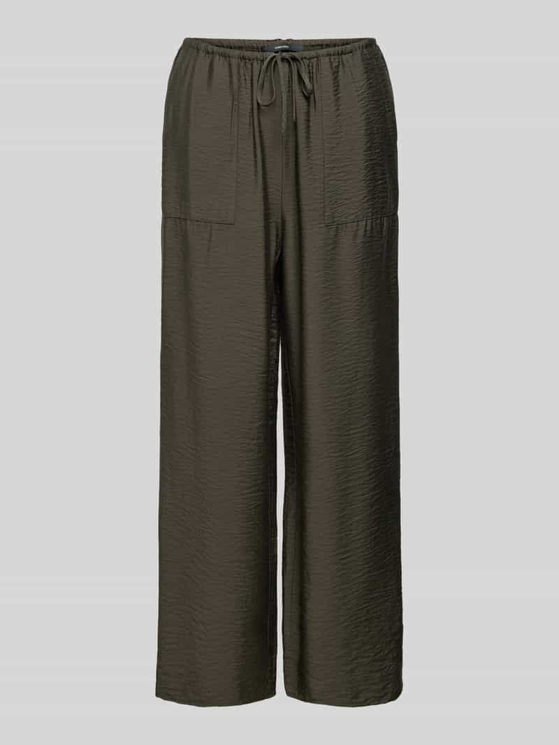 Wide leg broek met verkort model, model 'Crinka'