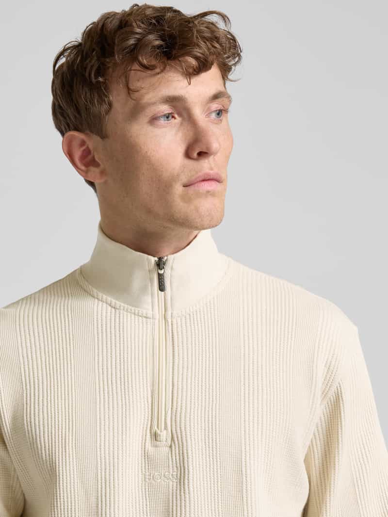 Boss Sweatshirt met labelstitching