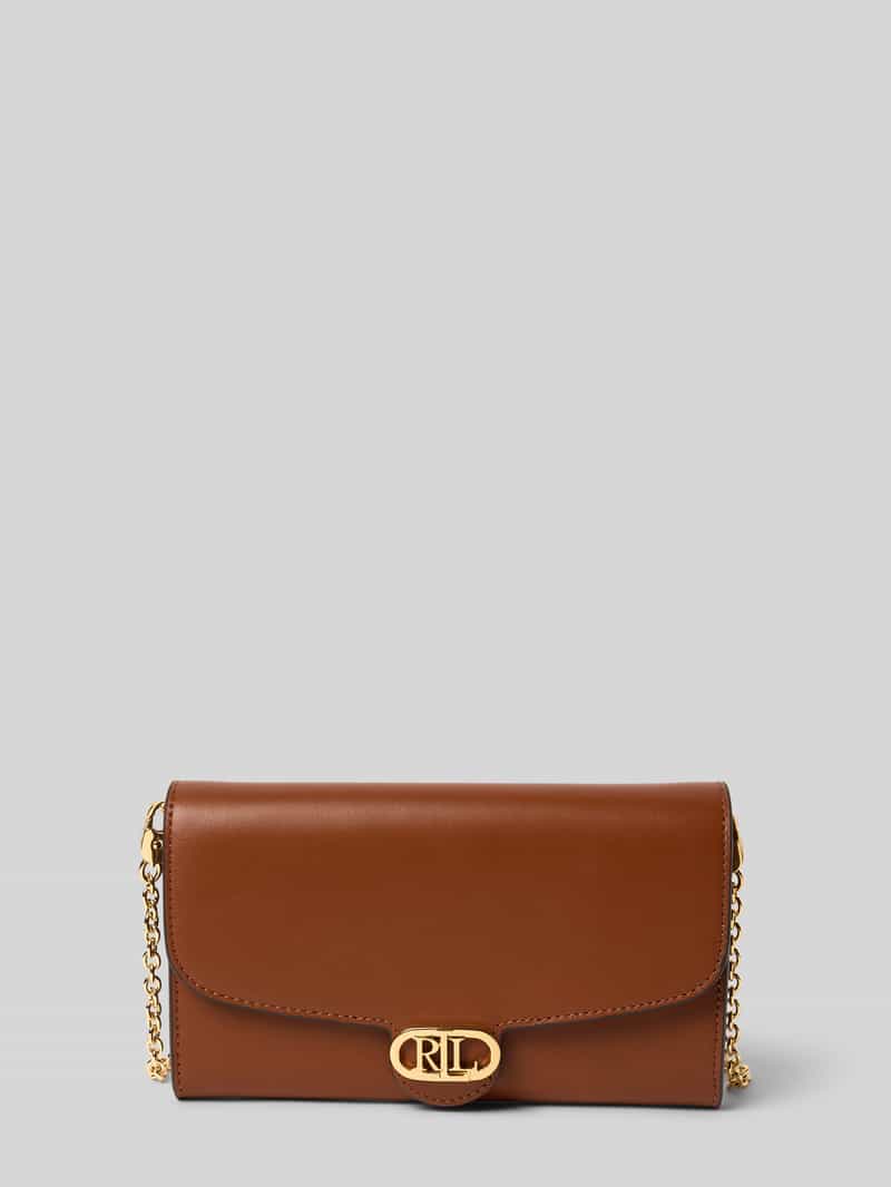 Lauren Ralph Lauren Leren schoudertas met labelapplicatie model 'ADAIR'