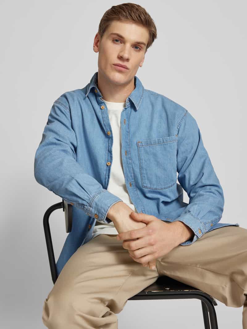 jack & jones Regular fit jeansoverhemd met borstzak model 'CREEK'