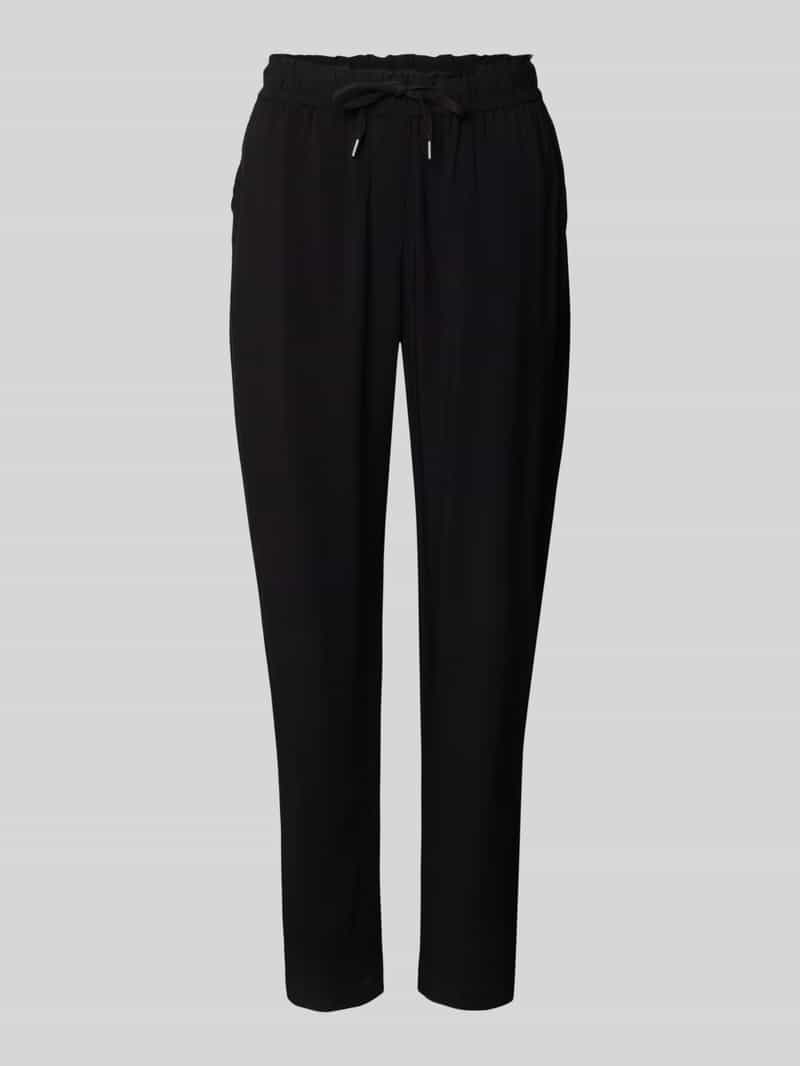 Zero Stoffen broek van viscose met elastische band