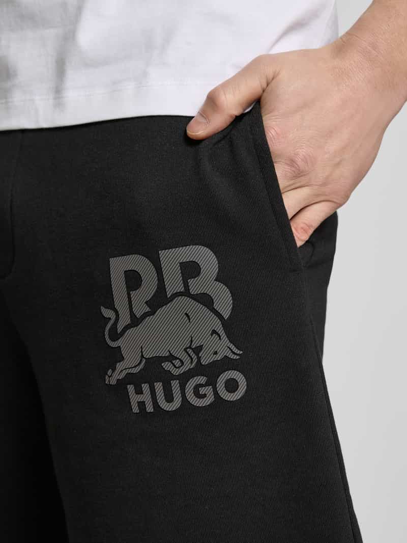 HUGO Sweatpants met labelprint model 'DESWICK'