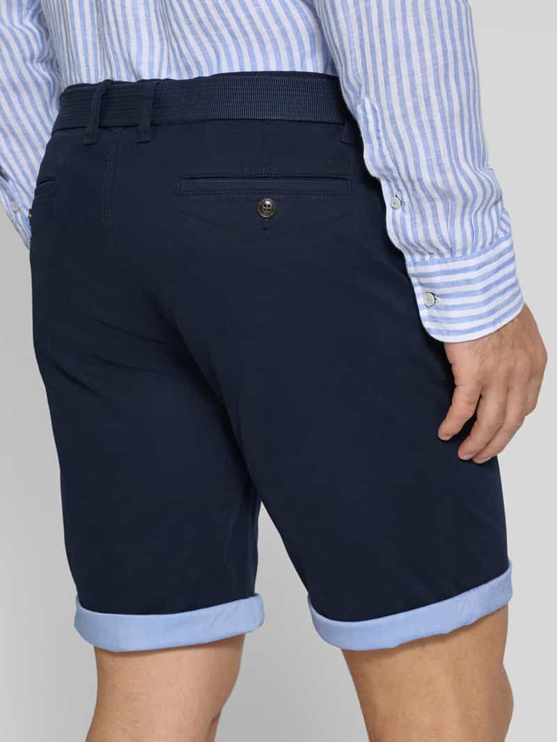 MCNEAL Slim fit shorts met riem