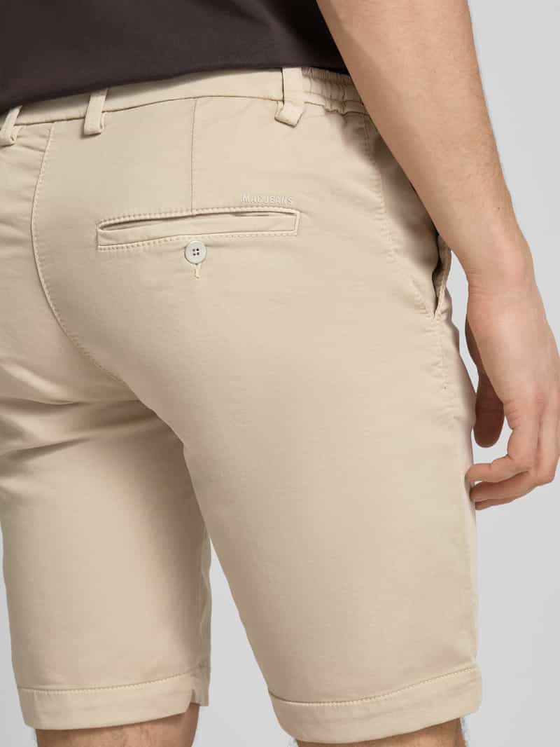 MAC Korte regular fit broek met tunnelkoord