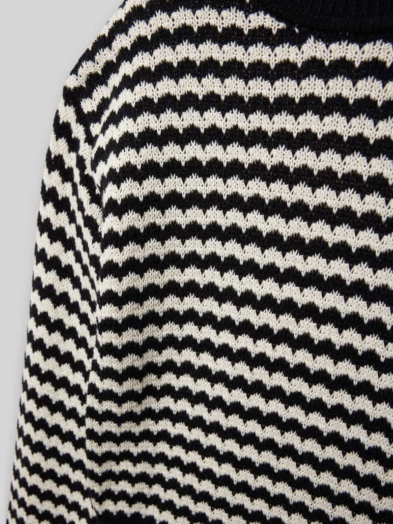 Garcia Gebreide pullover met ribboorden