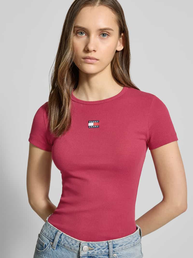 Tommy Jeans T-shirt met labelstitching