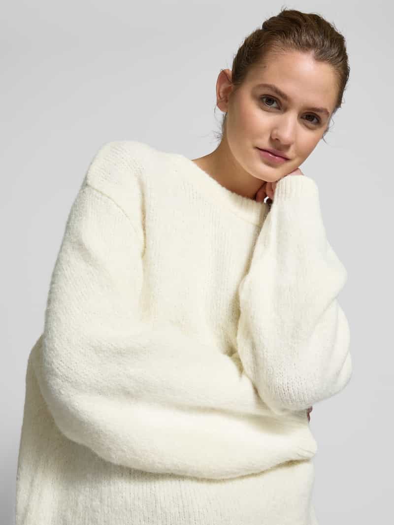 Gina Tricot Gebreide pullover met extra brede schouders model 'Boxi'