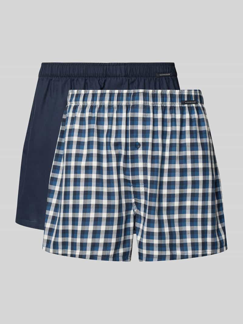 Schiesser Boxershort met gulp in een set van 2 stuks