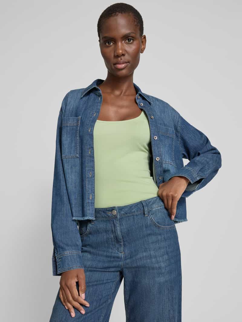 Opus Tanktop met boothals model 'Ina'