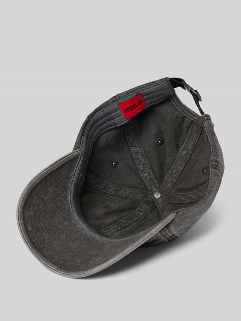 HUGO Baseballpet met labelstitching model 'Mett'