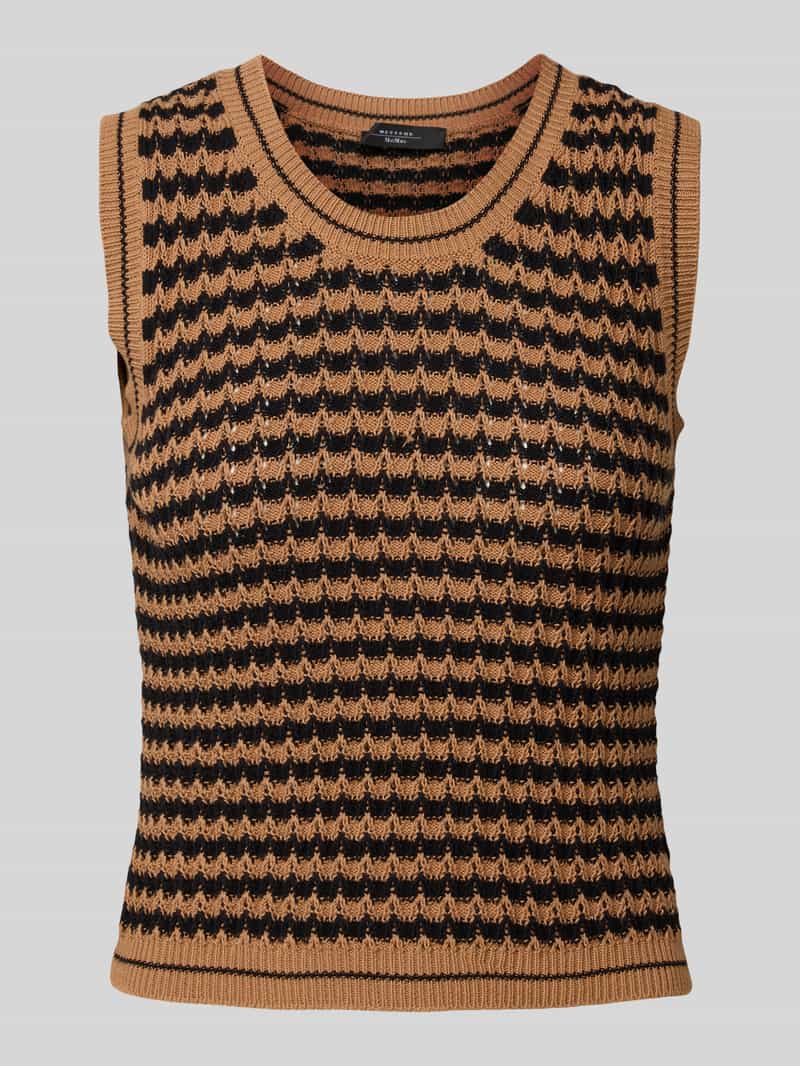 Weekend Max Mara Gebreide top met ronde hals model 'DISEGNO'