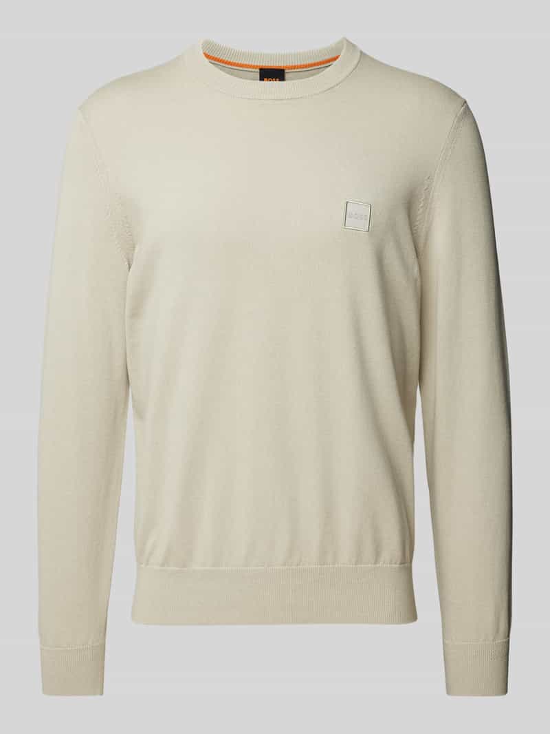Boss Orange Gebreide pullover met kasjmier model 'Kanovano'