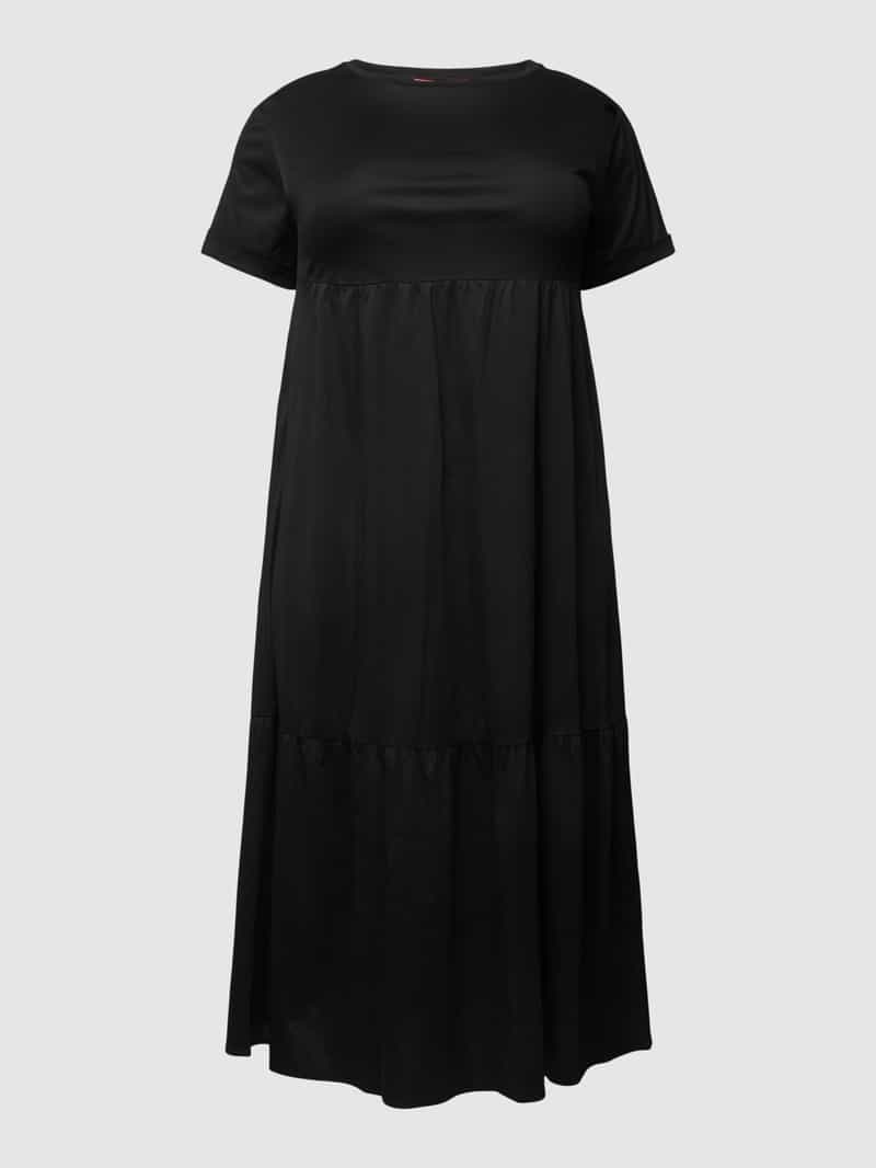 Marina Rinaldi Midi-jurk met boothals model 'OLIFANTE'