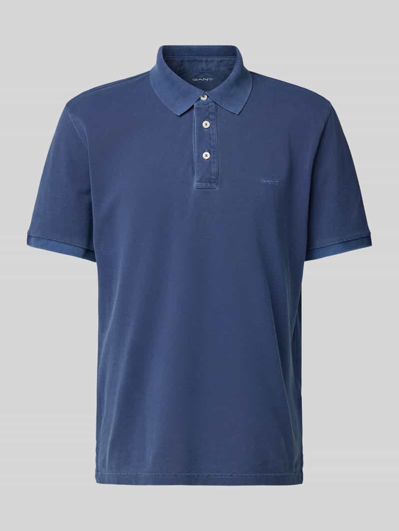 Gant Regular fit poloshirt met labelstitching model 'SUNFADED'