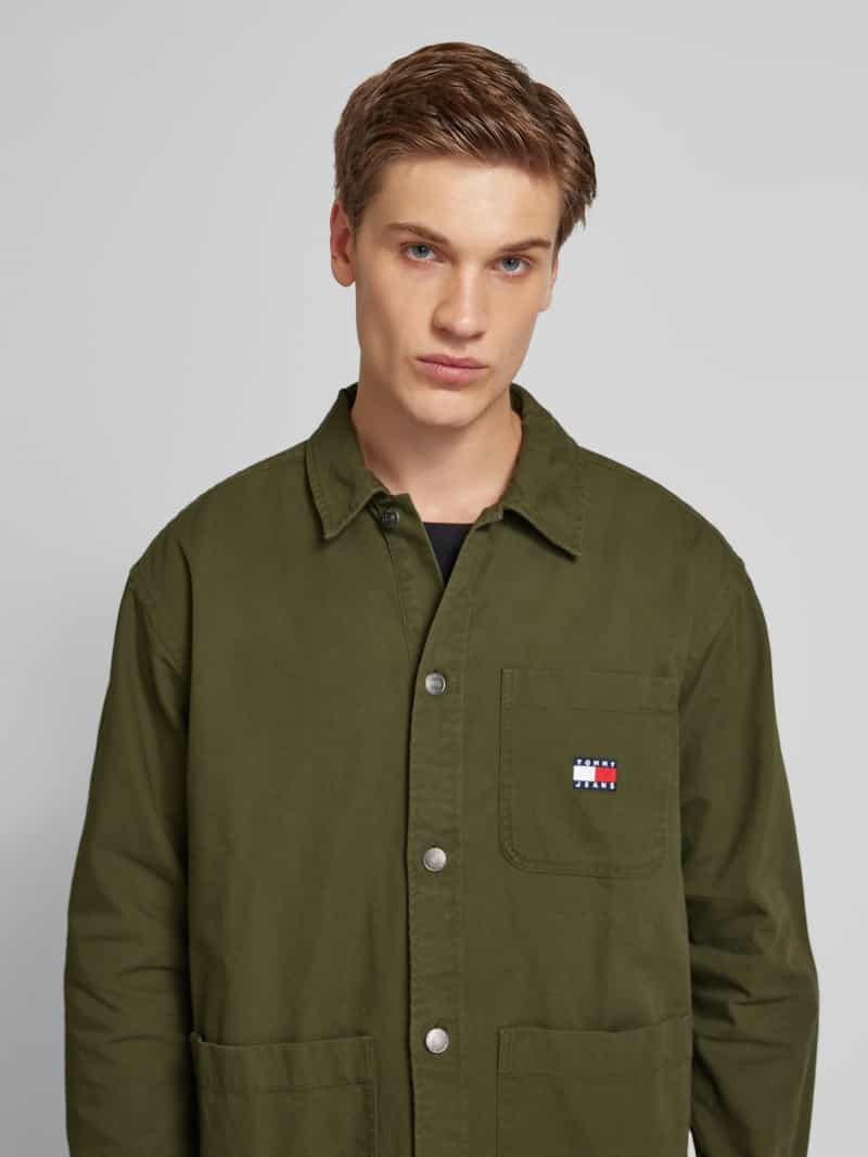 Tommy Jeans Regular fit vrijetijdsoverhemd met labelpatch