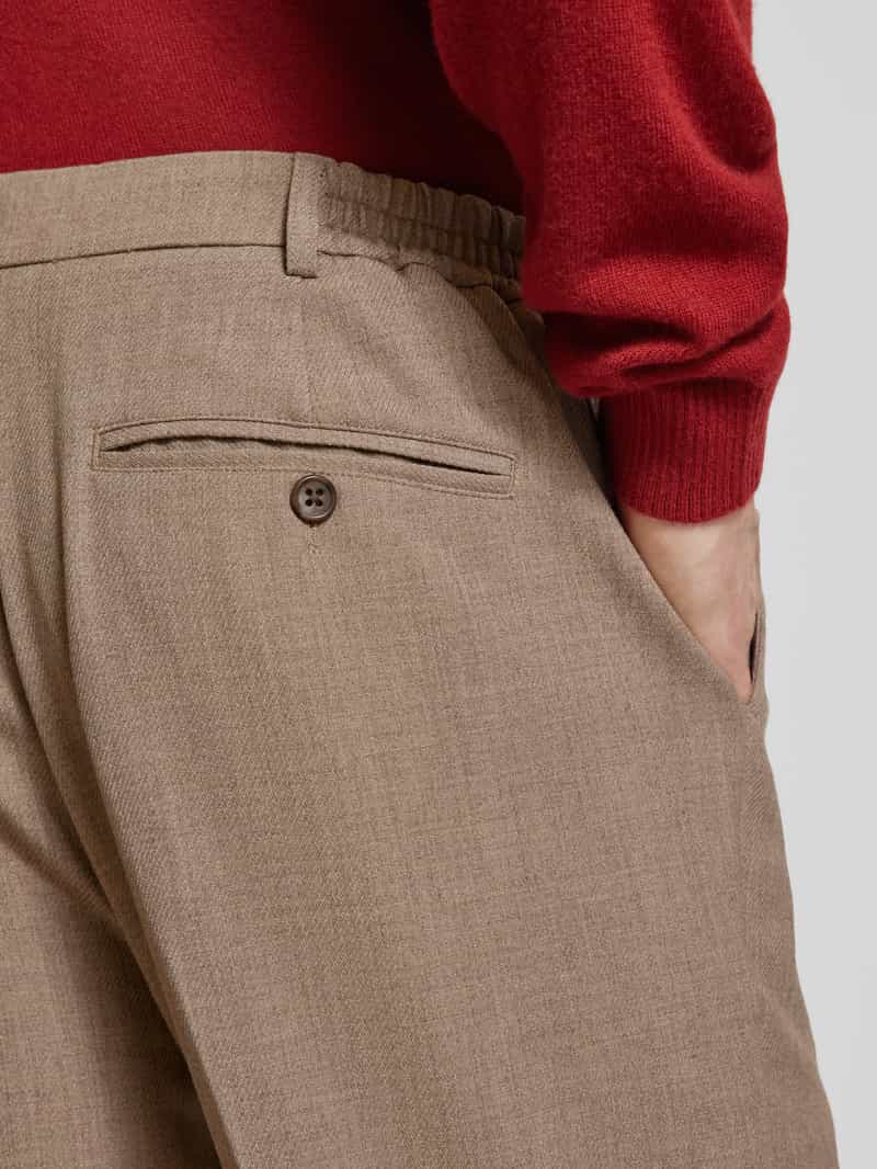 casual friday Regular fit broek met Franse steekzakken
