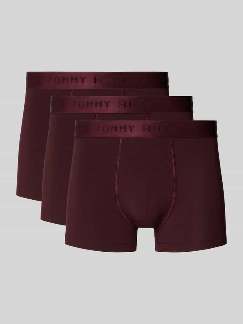 Tommy Hilfiger Boxershort met elastische band met logo in een set van 3 stuks