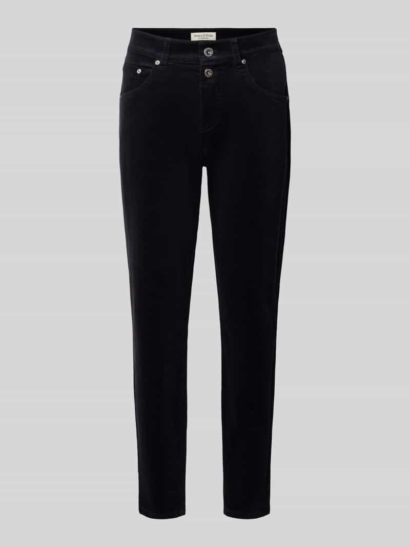 Boyfriend fit corduroy broek van katoenmix
