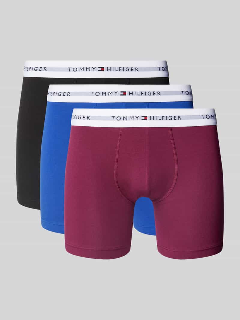 Tommy Hilfiger Boxershort met labeldetails in een set van 3 stuks