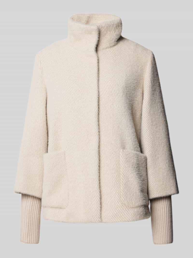 s.Oliver BLACK LABEL Regular fit jack met lange ribgebreide manchetten