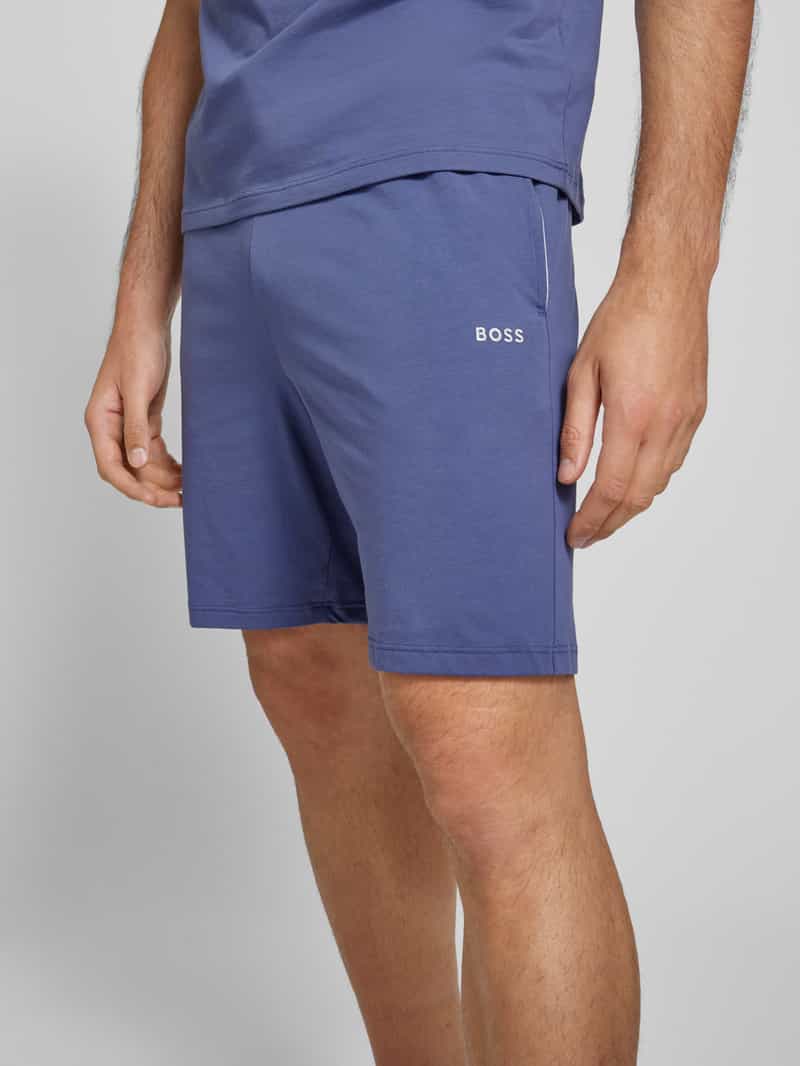 Boss Sweatshorts met labeldetail model 'Headlo'