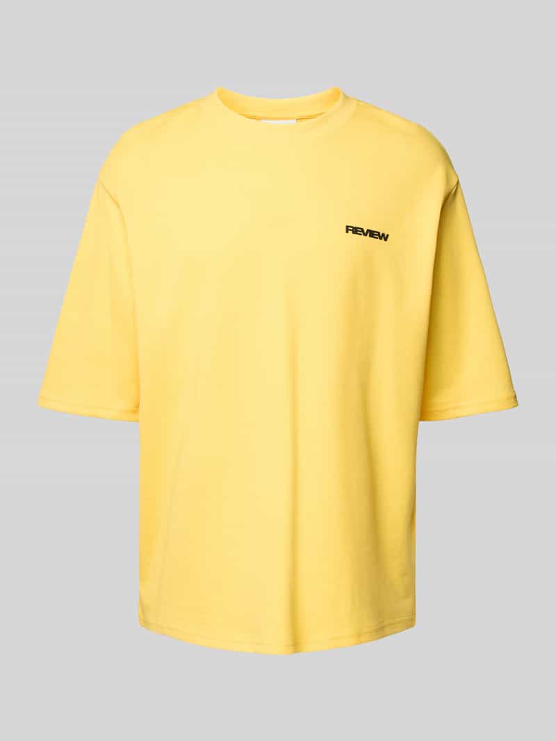Oversized T-shirt met labelprint