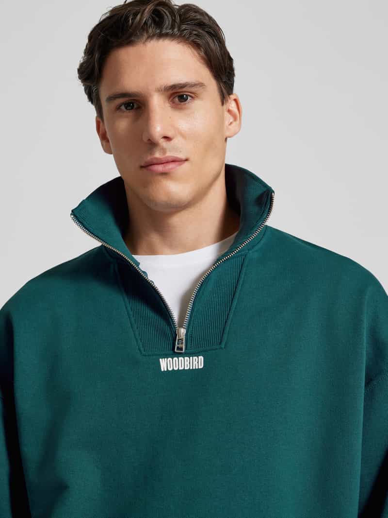 WOODBIRD Sweatshirt met opstaande kraag model 'LEE'