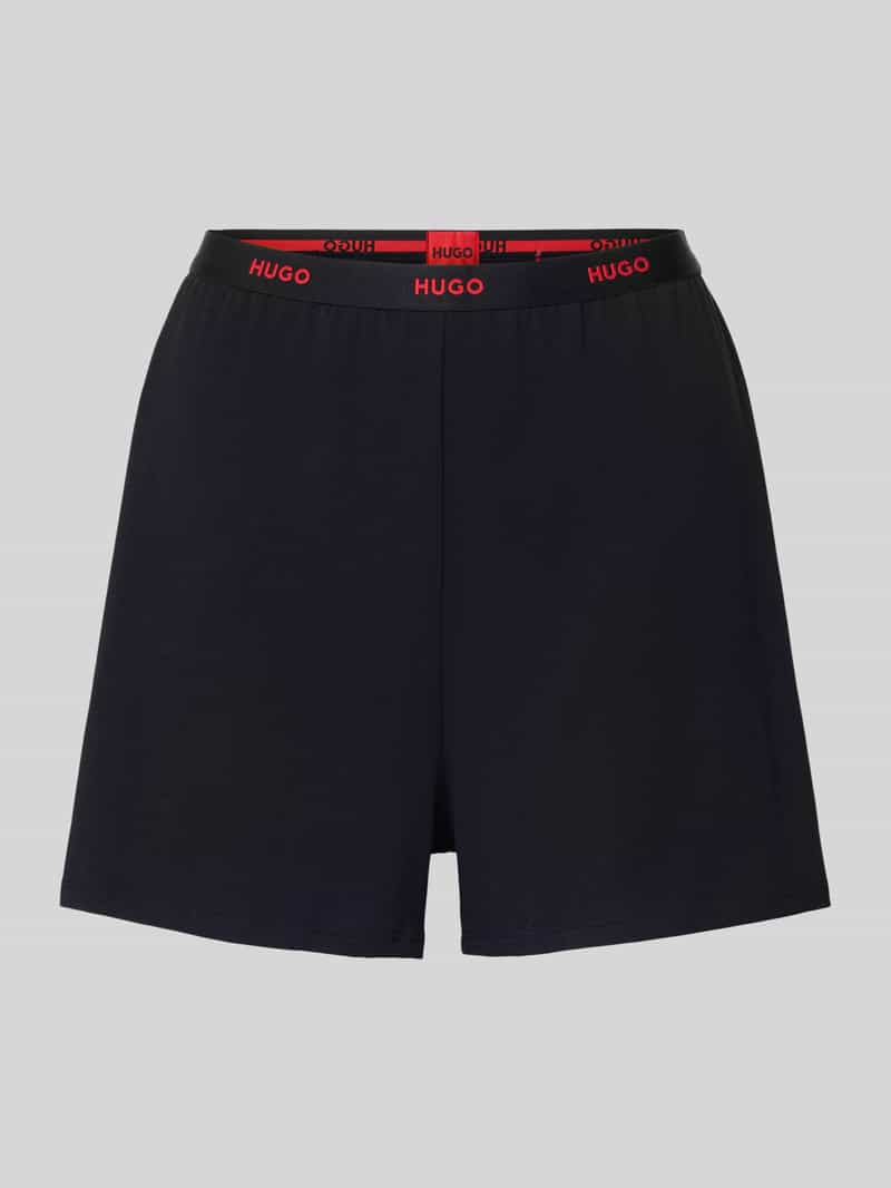 HUGO Relaxed fit korte pyjamabroek van katoenmix model ' ID SHORTS'