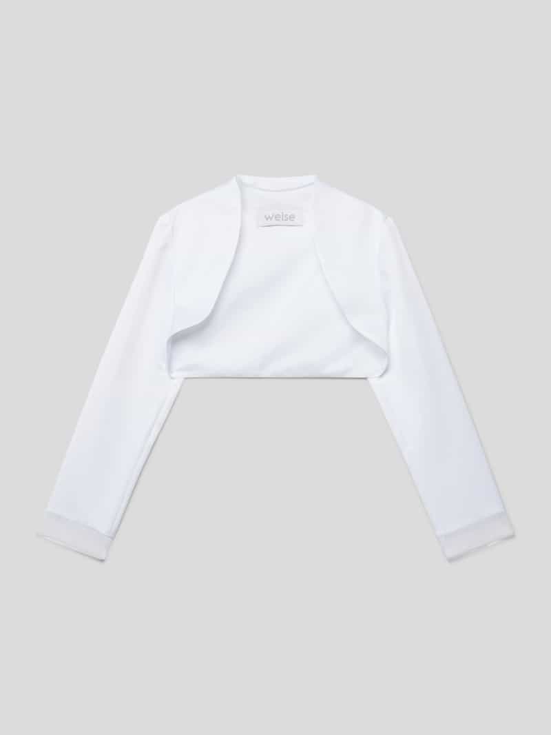 Bolero met geweven motief Weise