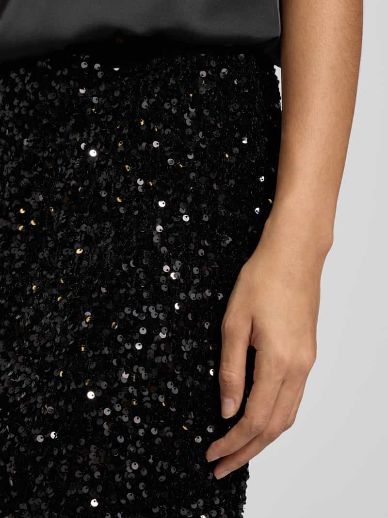 Vila High waist midirok met pailletten model 'FAITH'
