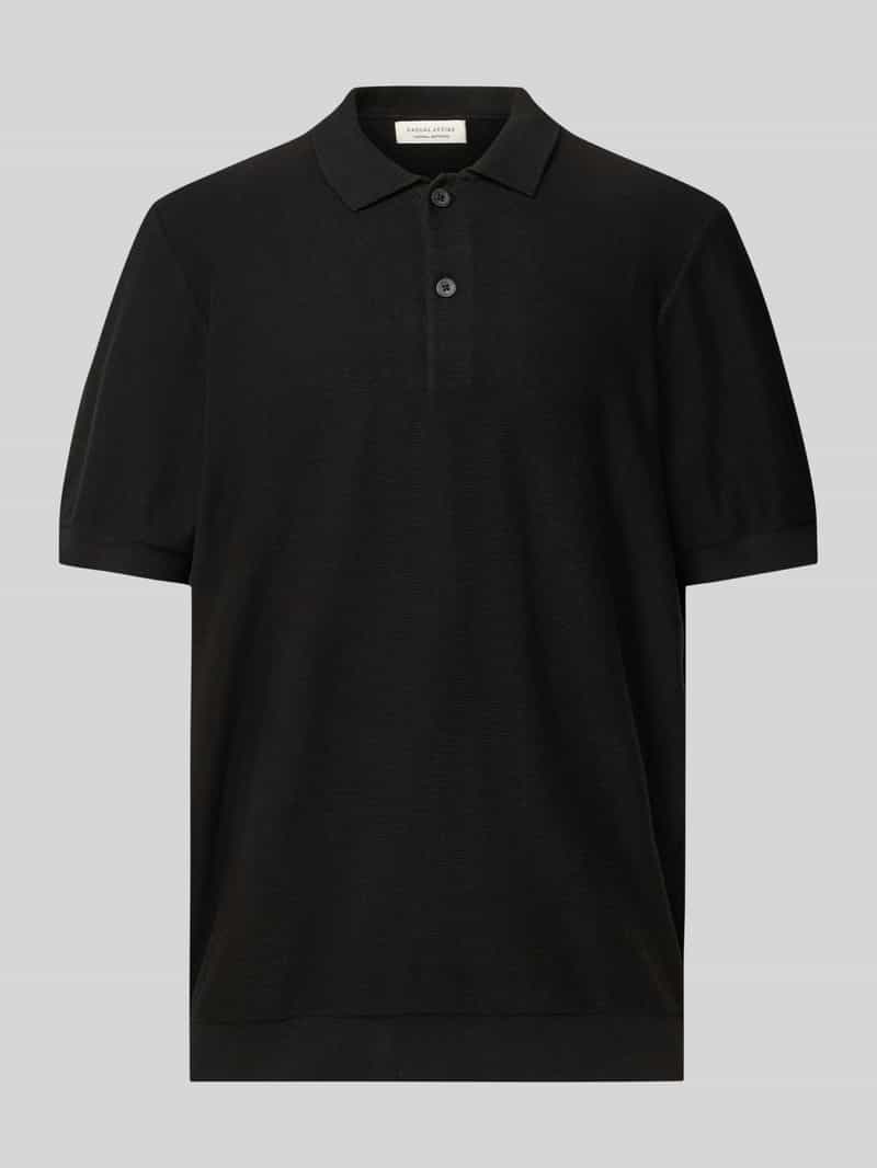 casual friday Relaxed fit poloshirt met structuurmotief model 'EDWARD'