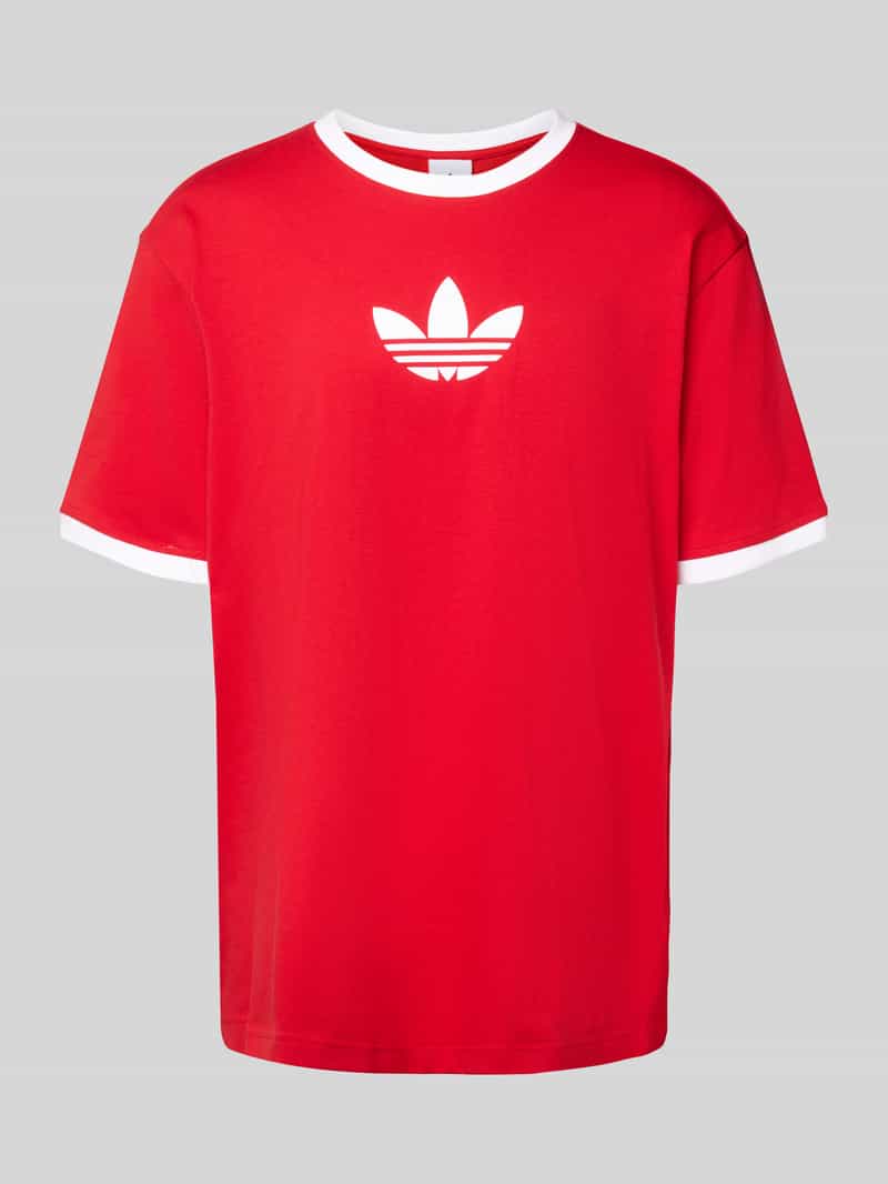 adidas Originals T-shirt met logoprint en ronde hals