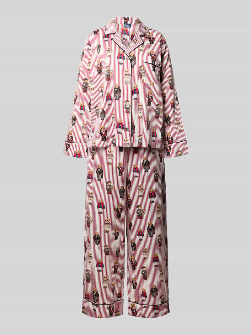 Polo Ralph Lauren Regular fit pyjamaset met polo bear-motief