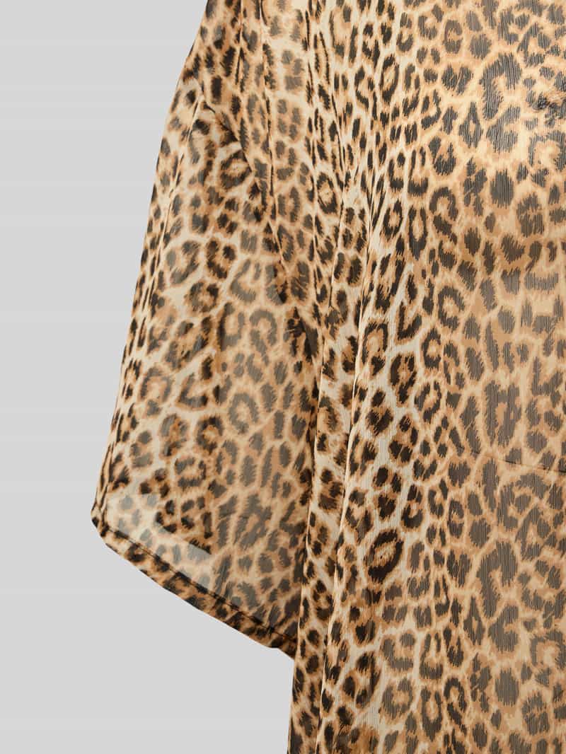 Pieces Oversized strandkaftan in semi-transparante look model 'ATRUD'