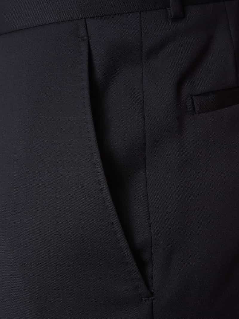 carl gross Straight fit pantalon van scheerwol model 'STEVE'