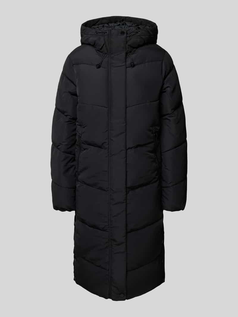 Only Relaxed fit gewatteerde lange jas met capuchon model 'MAGGI LIFE'
