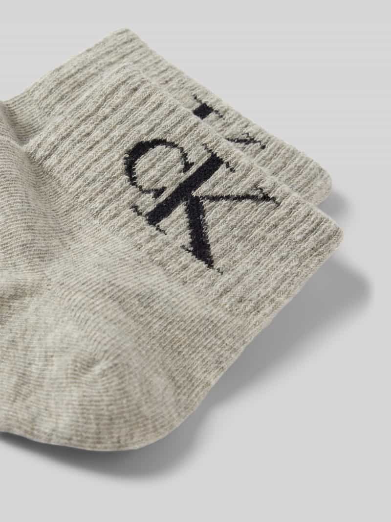 Calvin Klein Jeans Sokken met labelopschrift in een set van 2 paar