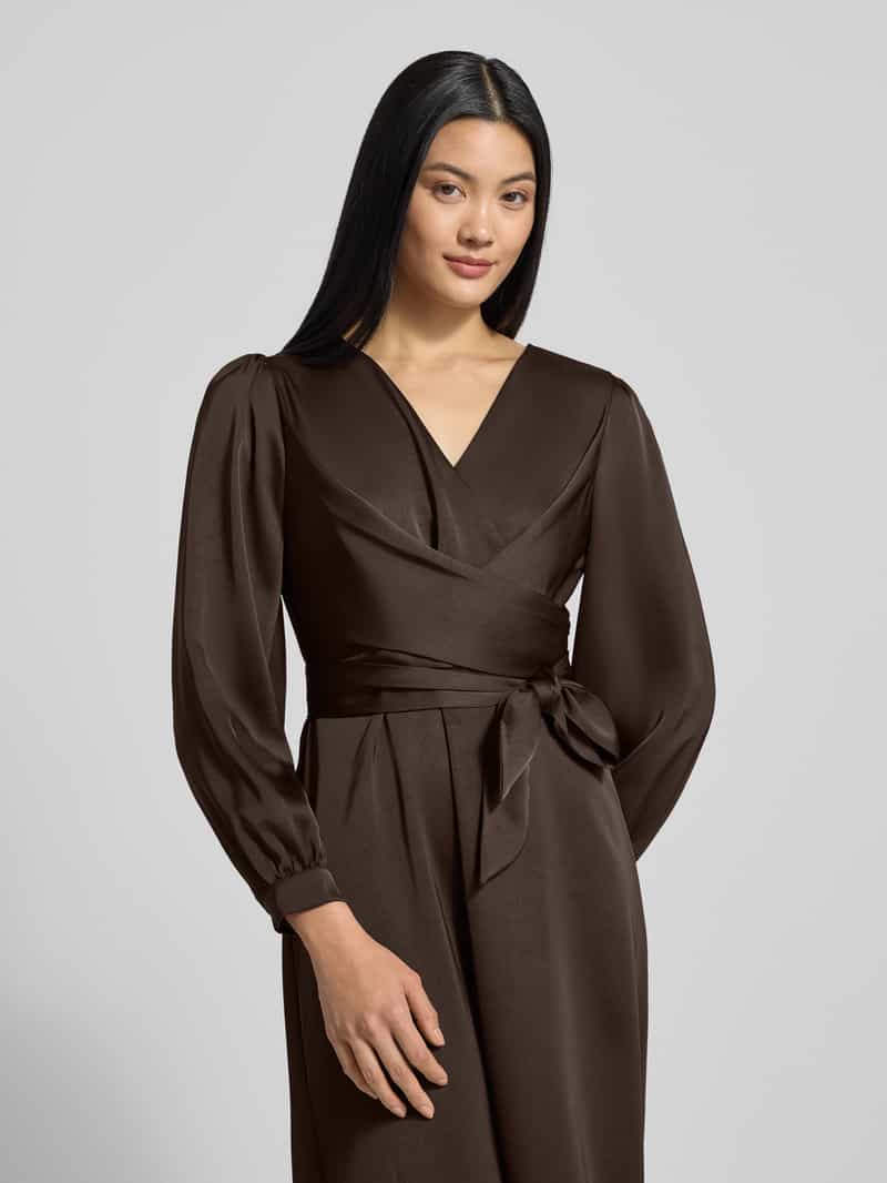 NEO NOIR Midi-jurk met V-hals model 'RIMINI'