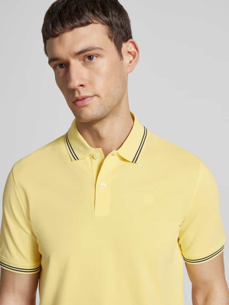 Bugatti Regular fit poloshirt met labeldetail