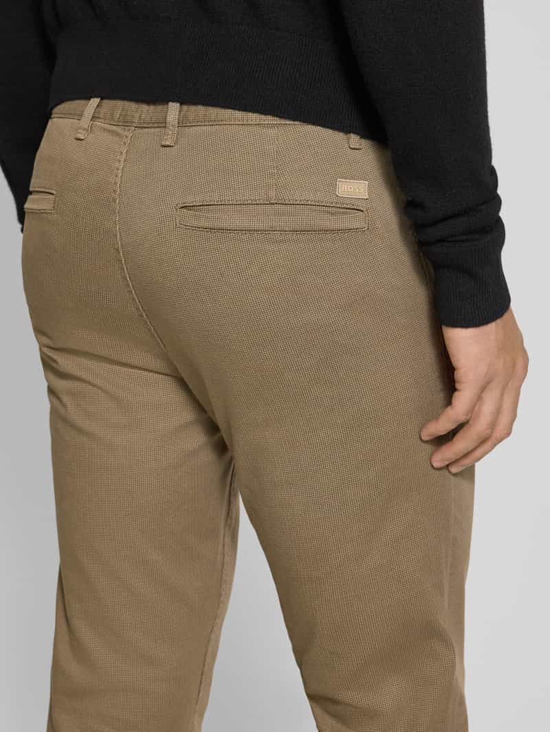 Boss Orange Slim fit chino van katoenmix