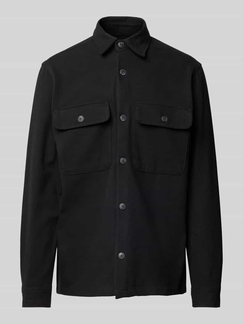 Jack & Jones Premium Comfort fit overhemdjack met klepzakken op de borst model 'RAYMOND'