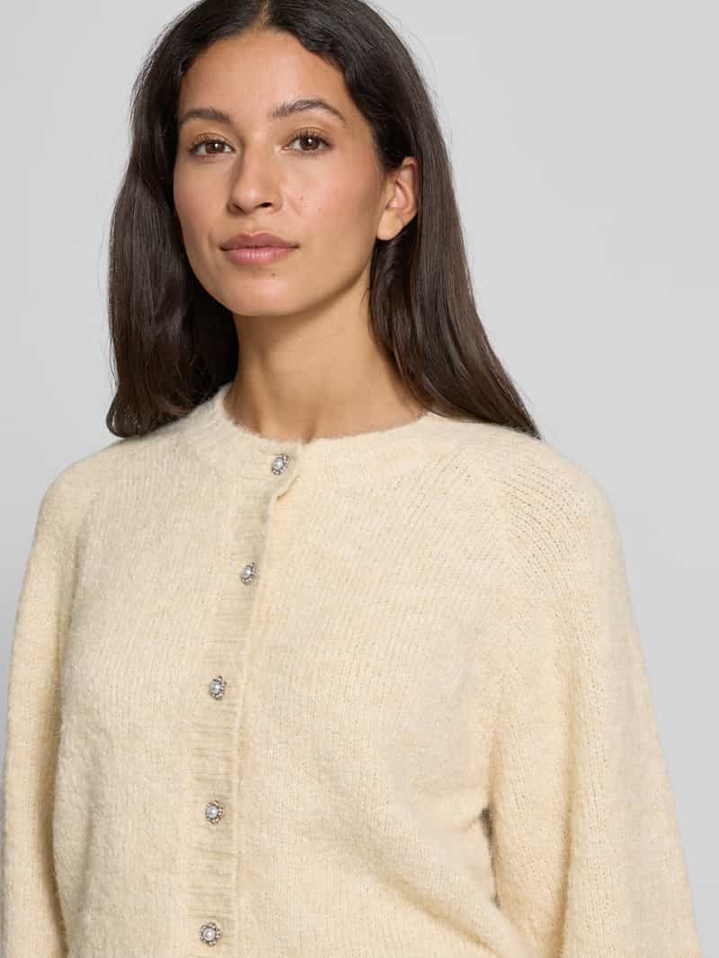 FREE QUENT Gebreid jack met ronde hals model 'Luisa'
