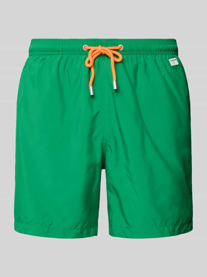 MC2 Saint Barth Regular fit korte zwembroek met labelbadge model 'LIGHTING PANTONE'